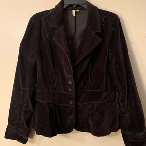 Women’s St. John’s Bay Velvet Blazer Large